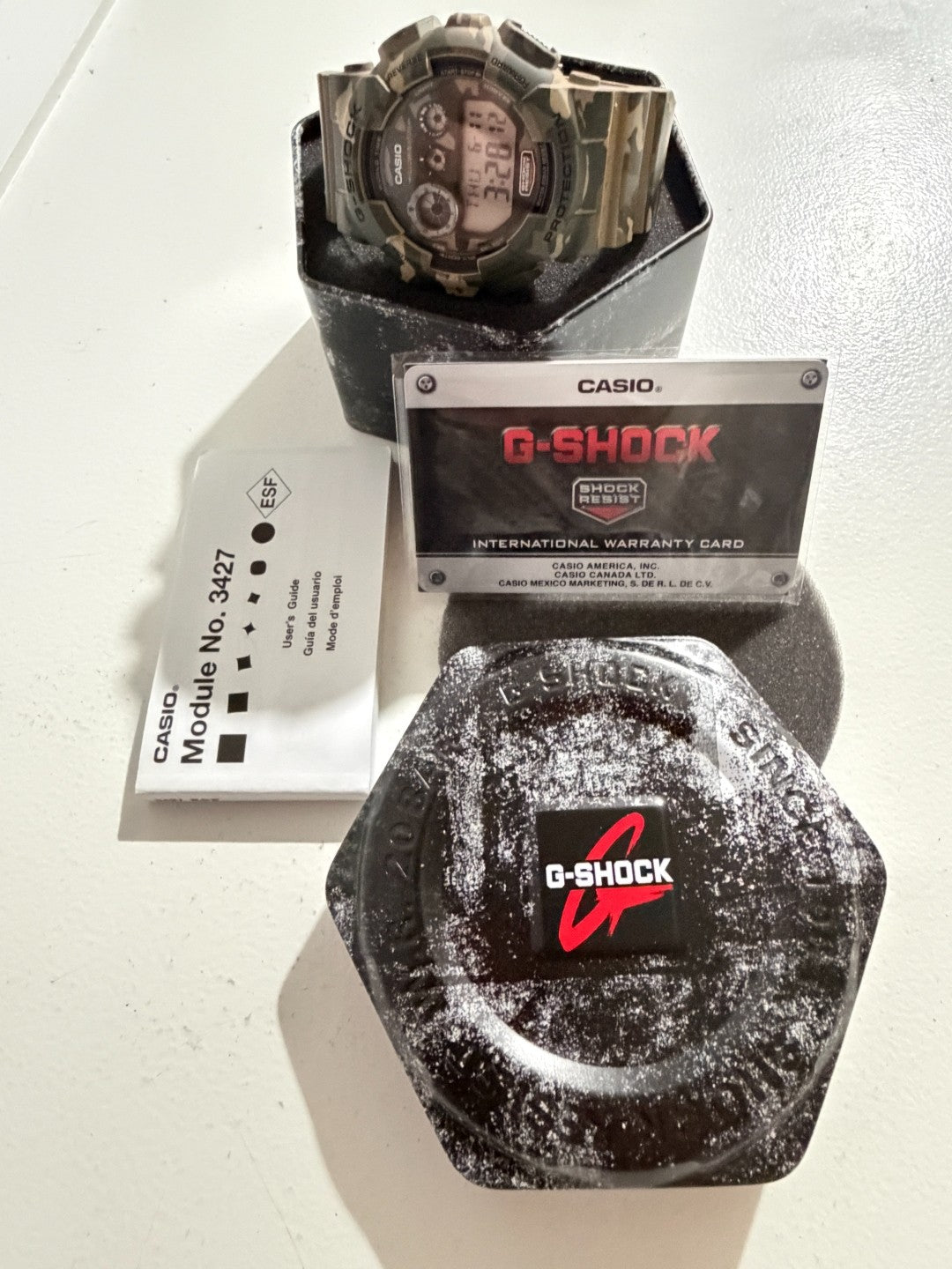 Casio G-Shock GD-120CM-5 Desert Camo Watch Module 3427 NWOT Box Manual Warranty