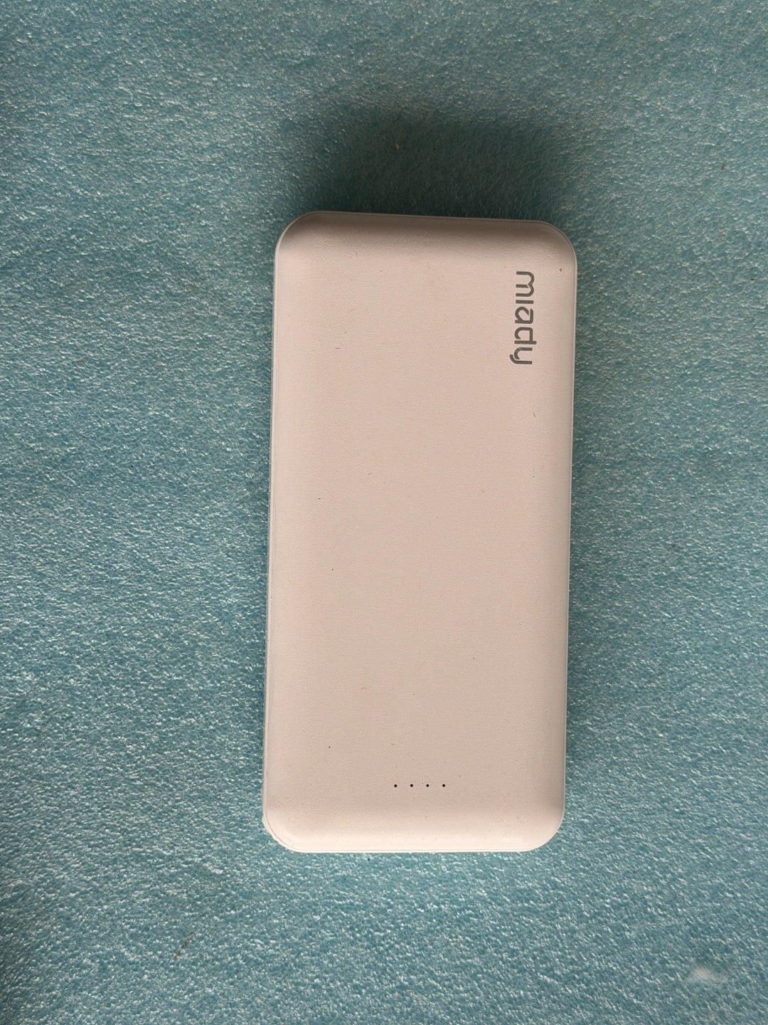 Miady AS-TPB21 10000mAh Portable Power Bank Dual USB White Tested Working