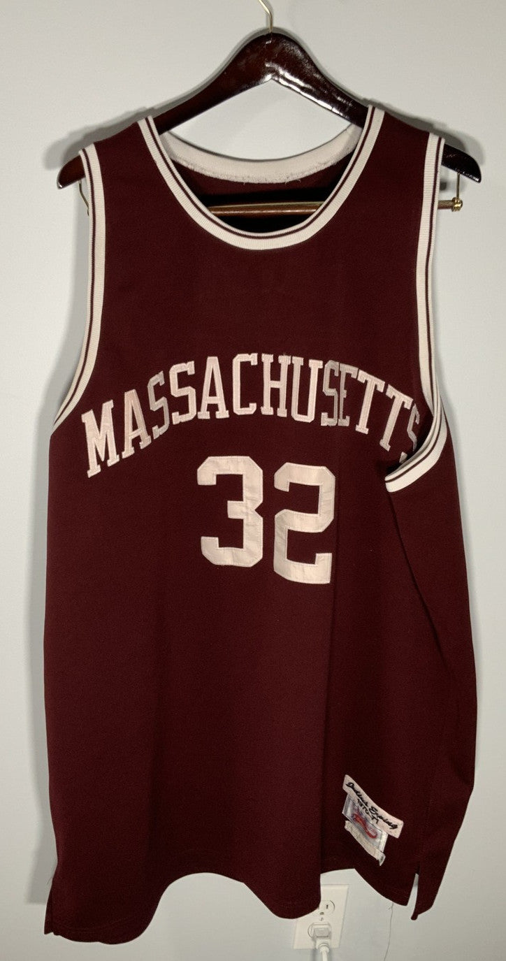 Julius Erving Dr J UMass Minutemen #32 Maroon 1970-71 Throwback Jersey 3XL