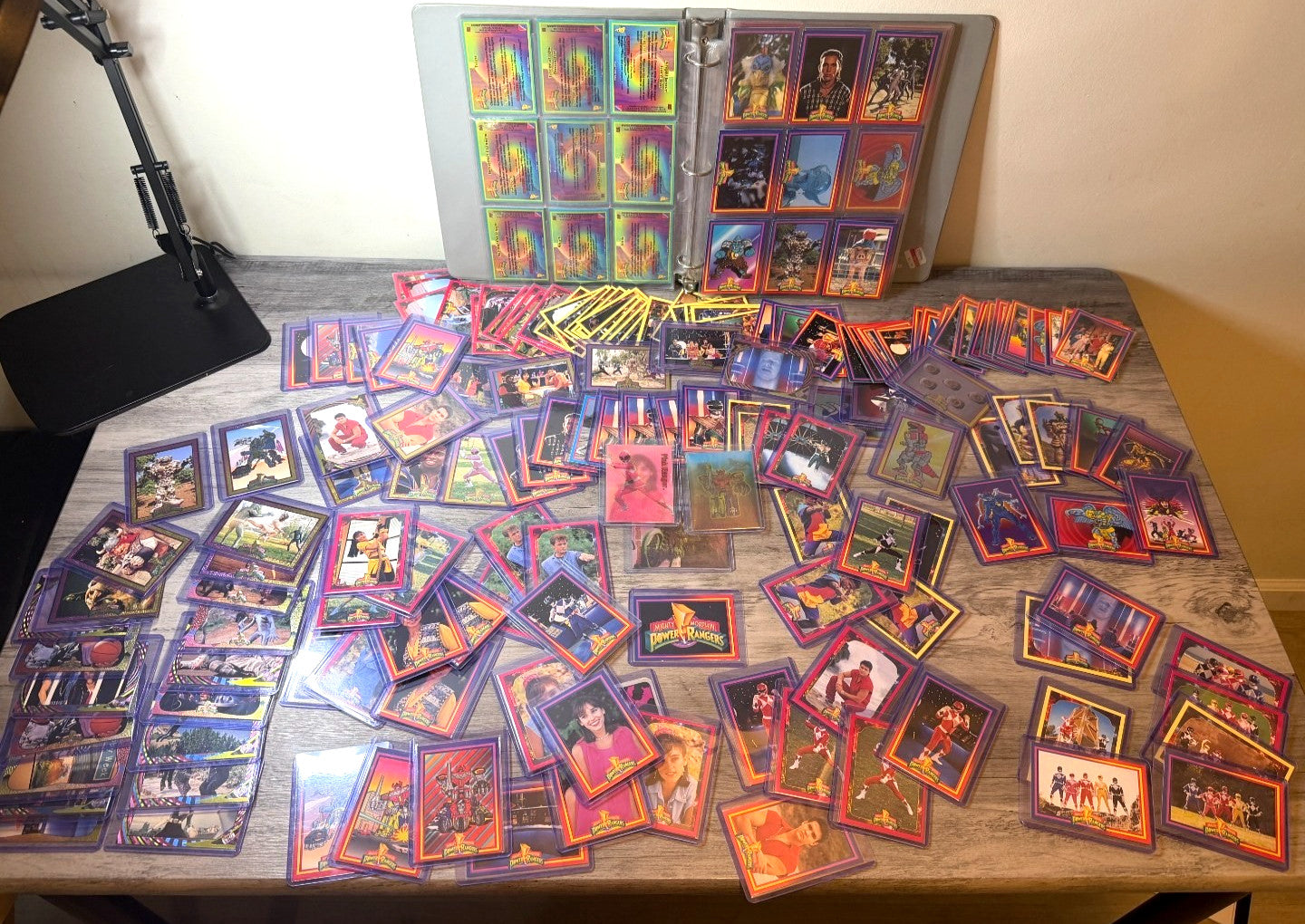 1994 Mighty Morphin Power Rangers Series 1 & 2 Binder Lot 300+ Cards w/ Chase