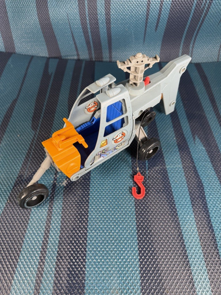 Kenner Real Ghostbusters Ecto-2 Helicopter Vintage 1980s Wings Winch Claw Hook