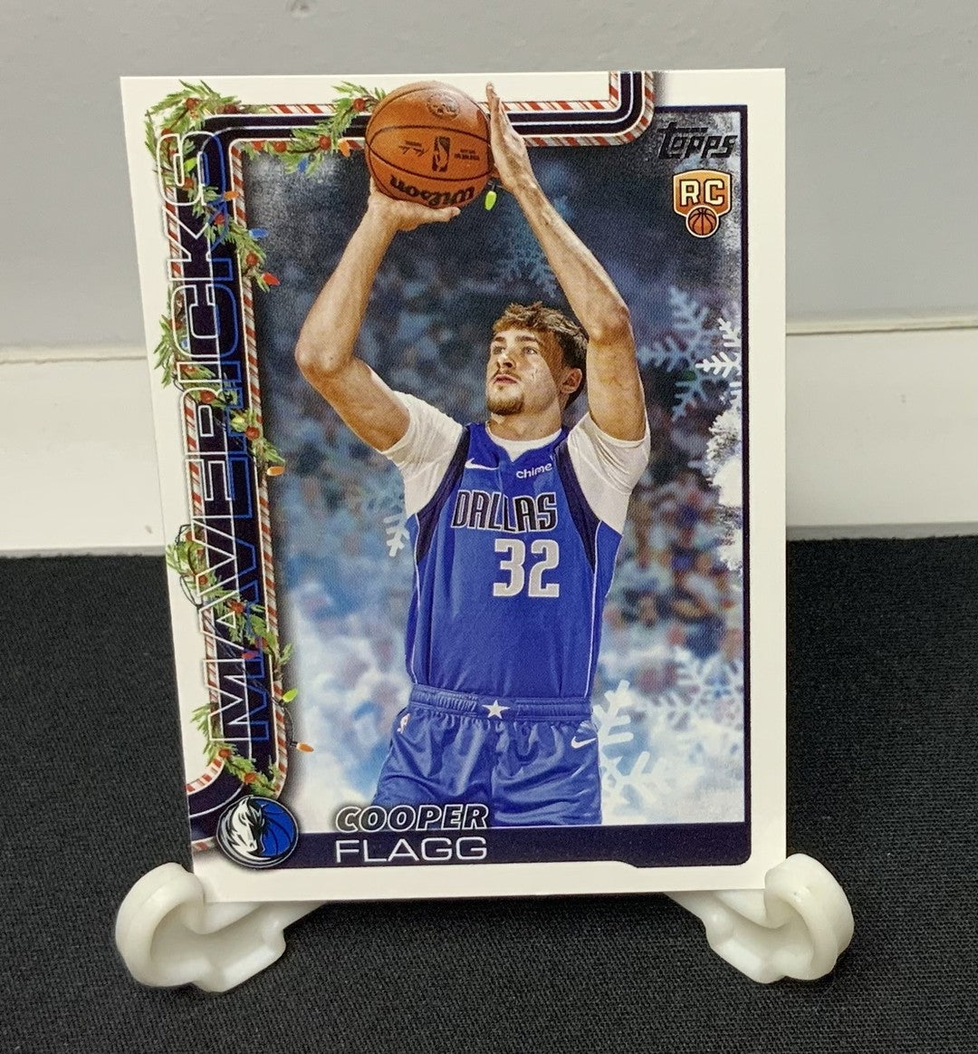 Cooper Flagg Dylan Harper 2025-26 Topps Holiday RC Lot H161 H162 Mavericks Spurs