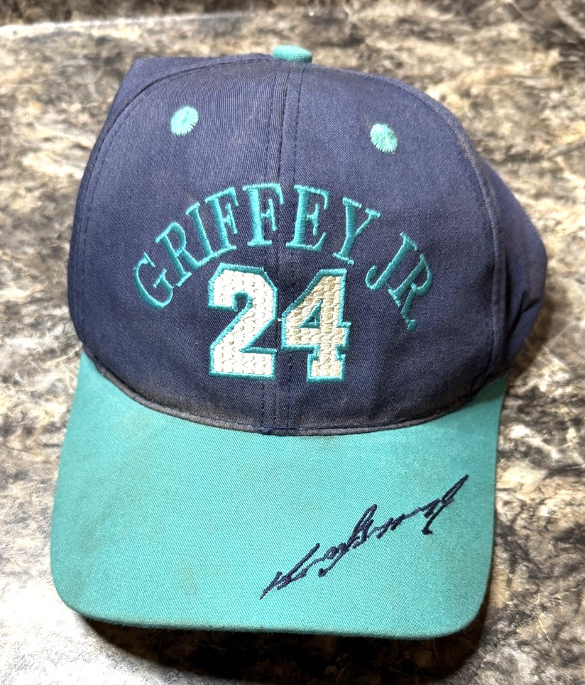 Vintage Ken Griffey Jr 24 Seattle Mariners Hat MLBPA Clark Sportswear Snapback