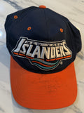 NY Islanders Snapback Hat Vintage Autographed Brian Smolinski Signed Cap