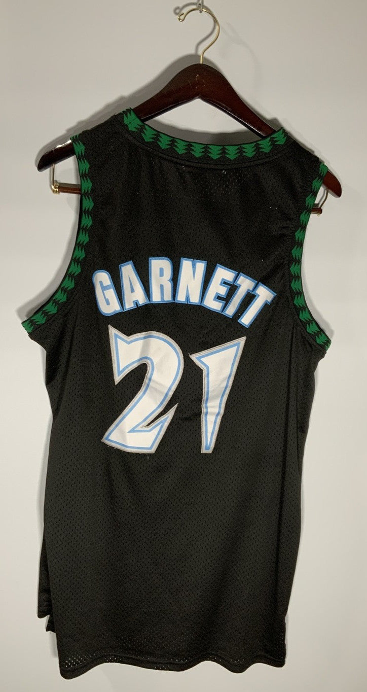 Mitchell Ness Kevin Garnett Timberwolves Black #21 HWC 97-98 Swingman L