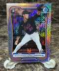 Jonah Tong 2026 Bowman Chrome #65 Silver Mojo Refractor RC Rookie Mets Pitcher