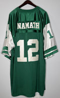 Joe Namath New York Jets Mitchell & Ness Throwbacks Jersey Green #12 Sz 60 4XL